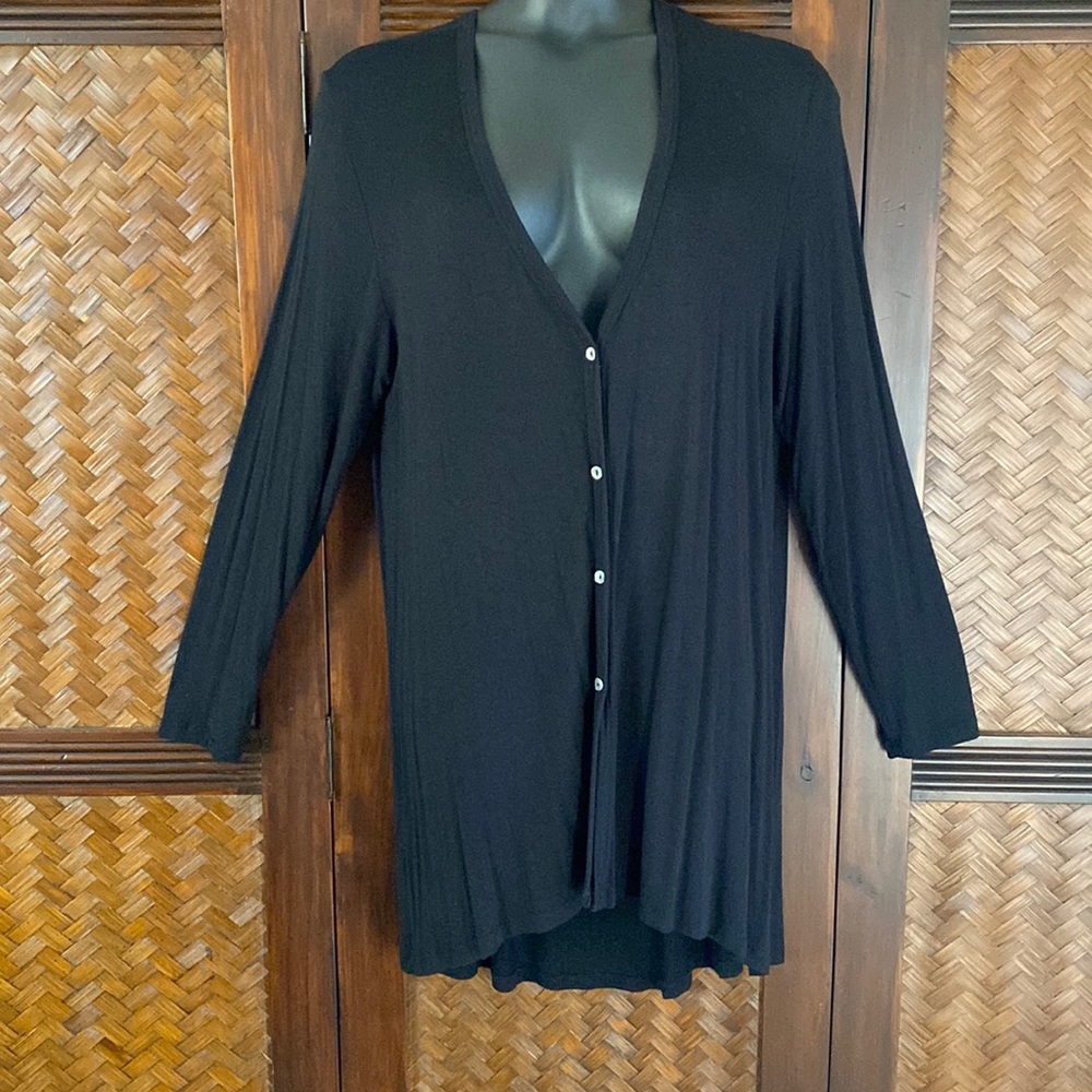 KISCHE - Long Hi/Lo Cardigan 2X
